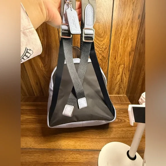 Coach Blue Leather Backpack - Picture 5 of 10